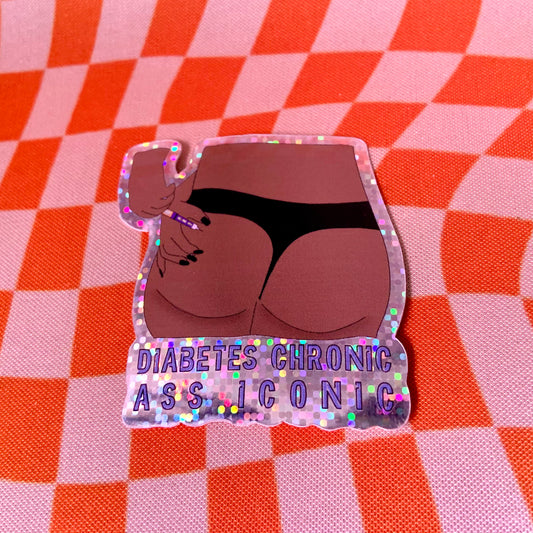 Sticker - Diabetes Chronic, Ass Iconic